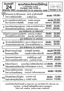 Read more about the article โปรแกรมวัวชน สนามกีฬาชนโค กระบี่ 24 พฤษภาคม 2568 รายการวัวชน