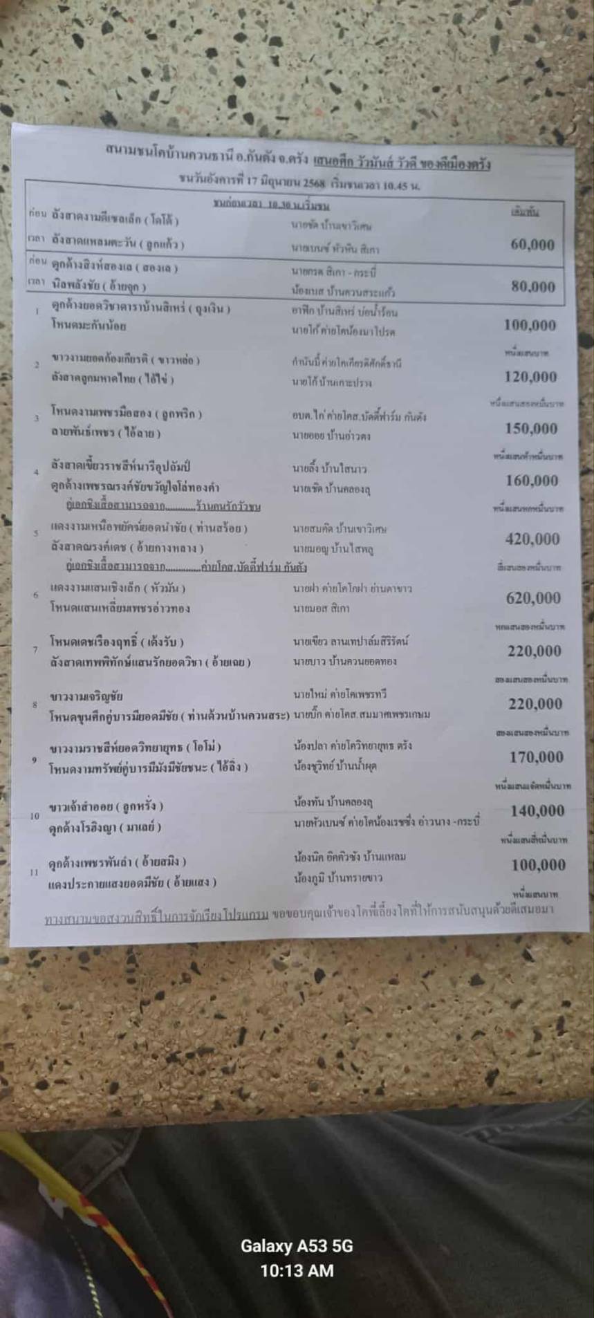 You are currently viewing โปรแกรมวัวชน สนามกีฬาชนโคบ้านควนธานี 17 มิถุนายน 2568 รายการวัวชน