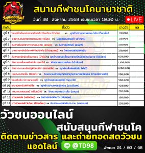 Read more about the article โปรแกรมวัวชน สนามกีฬาชนโคนานาชาติ 30 สิงหาคม 2568 รายการวัวชน