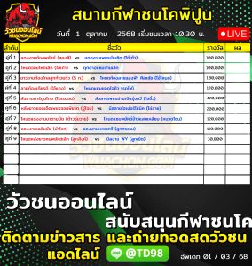 Read more about the article โปรแกรมวัวชน สนามกีฬาชนโคพิปูน 1 ตุลาคม 2569 รายการวัวชน